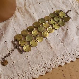 Gorgeous Reversible Green 3 Strand Bracelet